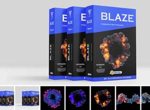 火焰烟雾特效插件 Blender Market – Blaze V3.0