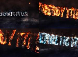 PR预设-闪电火花火焰能量粒子文字动画 Energy Titles