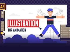 角色场景绘画MG图形动画AI教程 Illustration for Animation