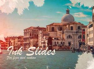 FCPX插件-浪漫水墨遮罩幻灯片回忆照片相册片头