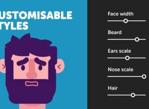 AE模板-MG动画卡通人物角色自定义面部绑定