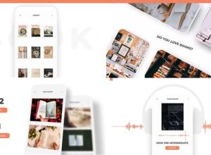 AE模板-书籍图书APP应用程序手机宣传展示动画