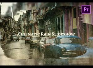 AE模板+PR预设-雨滴雾玻璃遮罩标题相册开场