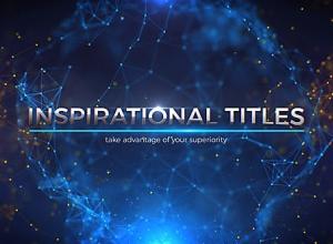 AE模板-Plexus点线粒子网络数字宣传文字标题片头