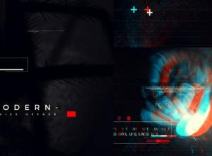 AE模板-故障快节奏感标题场景视频宣传片头