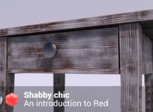 Redshift渲染器陈旧家具材质制作C4D教程