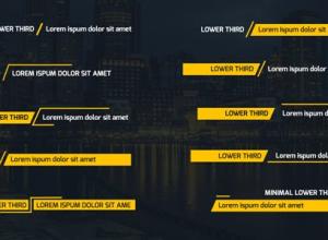 AE模板-20组房地产简洁文字标题字幕条动画