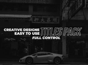 FCPX插件-16种4K创意大标题文字排版字幕动画