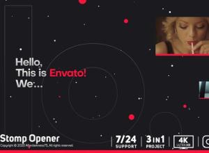 AE模板-创意文字图形图片快闪开场片头