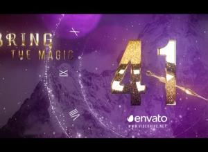 AE模板-2020年新年倒计时烟花炫酷粒子片头+背景音乐