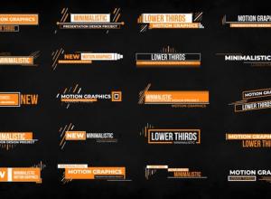 AE模板-20种现代时尚创意文字标题排版字幕动画