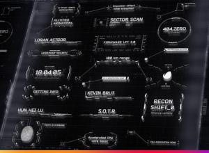 AE模板-22个科技感HUD标题标注指示线动画