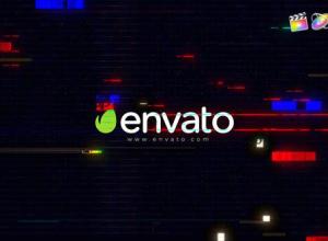 FCPX插件-4k故障RGB色彩分割信号损坏背景logo动画