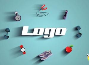 FCPX插件-健身房健身运动logo动画片头