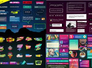 FCPX插件-创意150个现代时尚文字标题排版字幕条动画六套