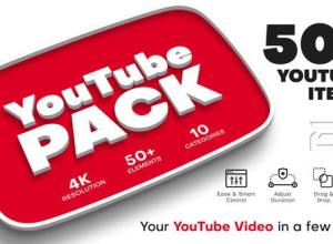 AE模板-网络社交媒体视频标题字幕条动画