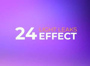 FCPX插件-24种漂亮漏光光效转场效果预设