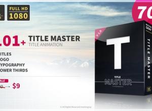 AE模板-110+组现代文字标题字幕条动画The Titles