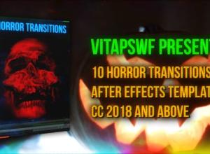 万圣节恐怖撕裂视频转场AE模板 Halloween Horror Transitions