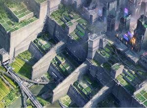 Blender/PS创建大城市完整视频教程