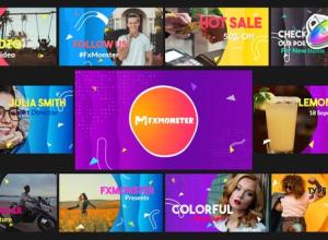 FCPX插件-4K多彩时尚图形标题排版转场动画预设