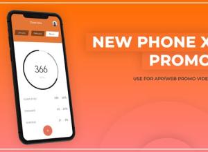 AE模板-iPhone X手机APP宣传片头 Phone X Promo