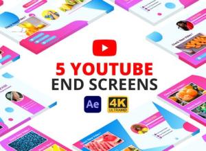 AE模板-多用途干净简约图形网络媒体宣传动画