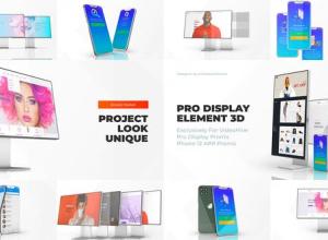 AE模板-E3D手机模型Phone 12 APP宣传片头