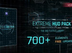 AE模板-高科技科幻界面全息信息图形HUD元素工具包V1.5