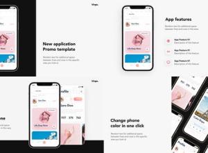 AE模板-iphone 12手机演示UI/UX APP宣传片头