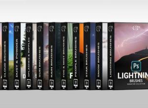 Photoshop自然风景图片PS笔刷预设