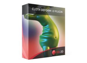 布料褶皱效果器3DS MAX插件 Cloth Deform 1.0