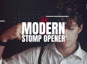 FCPX插件-创意快节奏业务产品推广图片文字快闪片头 Modern Stomp Opener