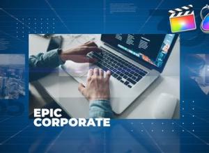 FCPX插件-简洁公司会议商务合作图片介绍宣传片头