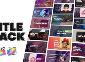 FCPX插件-15种时尚文字标题字幕排版动画 Typography Title Pack