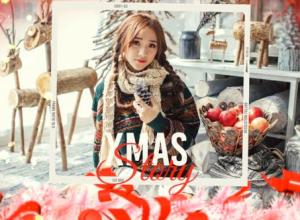 FCPX插件-魔法粒子圣诞节新年照片视频开场