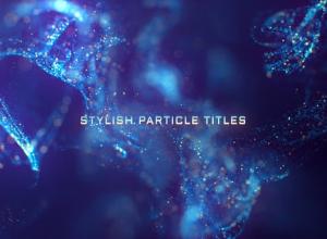 AE模板-梦幻奢华粒子背景文字标题开场 Stylish Particle Titles