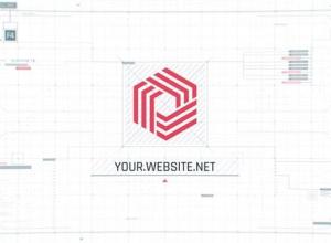 AE模板-科技感UI屏幕Logo动画 Tech UI Screen Logo