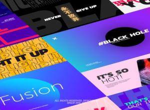 FCPX插件-20组时尚文字标题图片排版字幕动画 Promo Typography Pack
