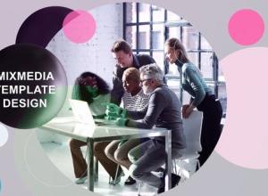 AE模板-多彩图形设计企业公司业务宣传片头 Abstract Sphere Promo