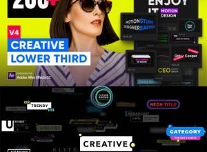 AE脚本-200+文字标题人名字幕条动画预设v4.3 破解版