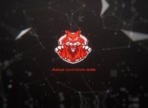 AE模板-Plexus粒子点线图形背景倒计时Logo动画开场 Plexus Countdown Intro