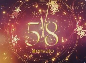 AE模板-2021年新年时钟倒计时片头 New Year Countdown 2021