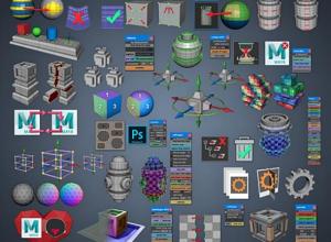 Maya展UV贴图实用脚本合集 Maya Mel Script Mega Pack