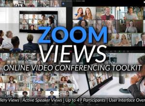 AE模板-网络远程在线视频会议展示工具包