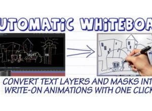自动手绘动画AE脚本 Automatic Whiteboard v1.0