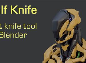 Blender快速切刀工具插件 Blender Market Half Knife v1.2.6
