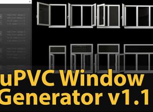 3DS MAX窗户生成器插件 uPVC Window Generator v1.1