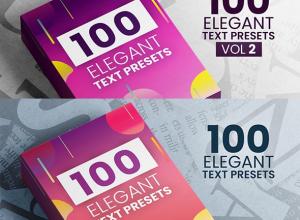 AE预设-两组200个优雅文本出入动画预设 Elegant Text Presets