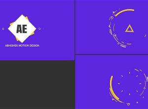 AE模板-创意图形Logo动画 Shape Logo Opener – Creative